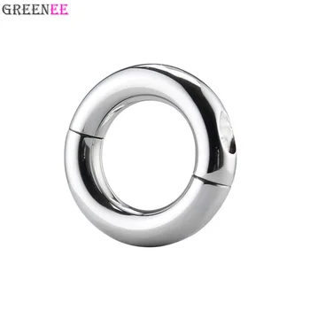 Heavy Duty Stainless Steel Ball Scrotum Stretcher Metal Lasting Cock Ring For Men Delay Penis Ring Toys