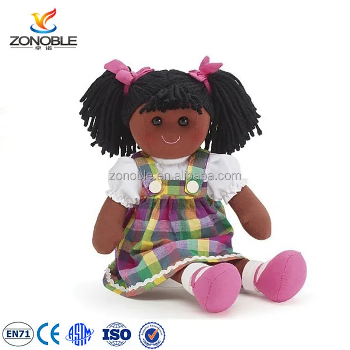 black stuffed doll