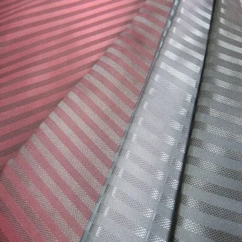 Fancy and cheap stripe jacquard designer taffeta fabric for dress or lining