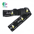 Webbing Luggage Luggage Free Design Promotion Personalized Printed Webbing Security Luggage Strap/Belt With Logo Custom