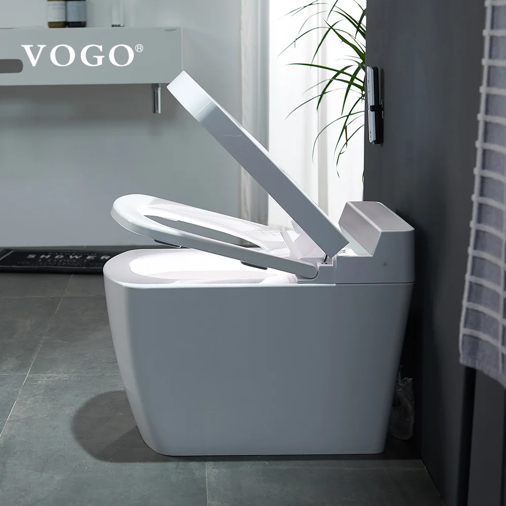 Porcelain Commode Public Automatic Flush Sensor Toilets Smart Bidet Toilet Bowl Toilette Intelligente View Automatic Toilet Vogo Product Details From Zhejiang Wanjie Intelligent Bathroom Co Ltd On Alibaba Com