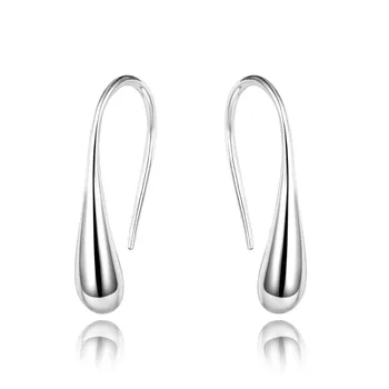 Hot sale Women's Piercing Earrings fancy Teardrop Earrings 925 Sterling Silver earrings jewelry