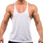 Sports Singlets Plain Sports Sleeveless Vest Gym Tank Top Fitness Men Blank Bodybuilding Stringer Singlets