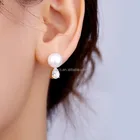 Pearl Earrings Pearlearringspearl Joacii Freshwater Pearl 18k Gold Plated Jewelry Earrings