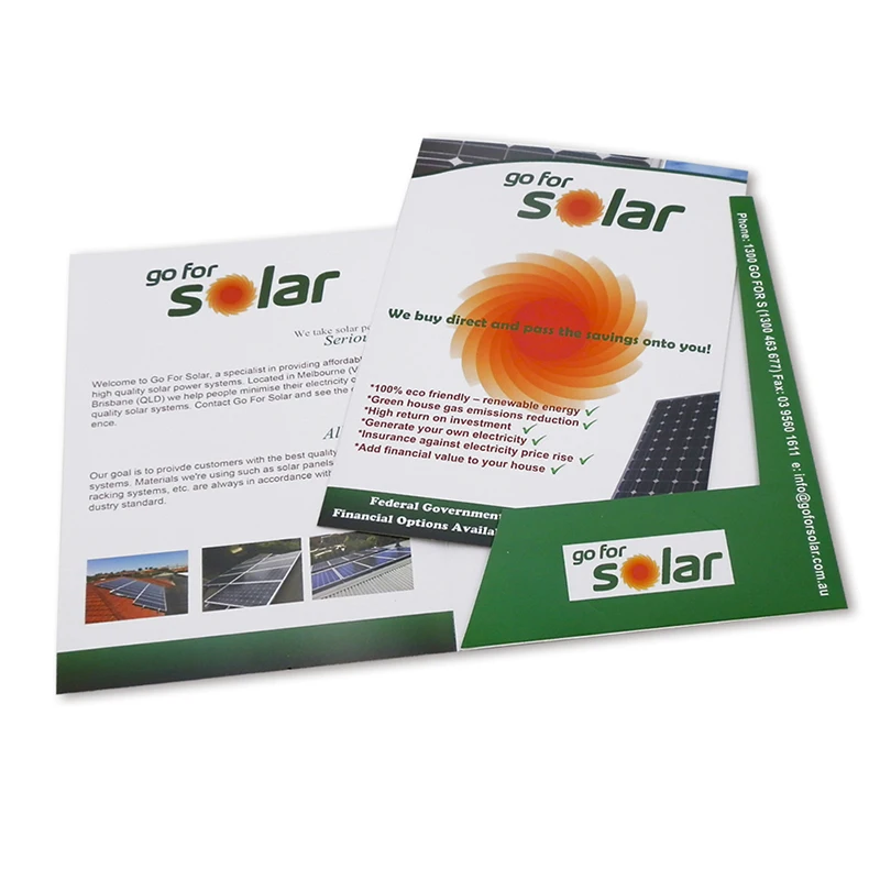 Custom Design 157g Coated Paper Glossy 