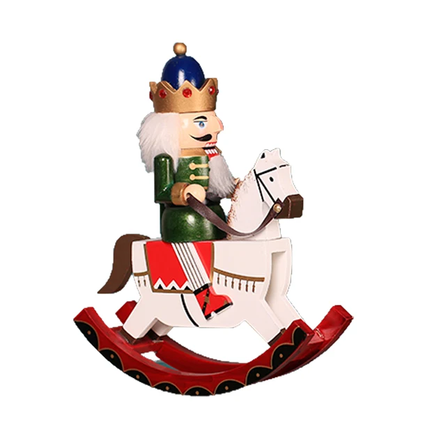 wholesale resin nutcrackers statues wooden horse home decor for