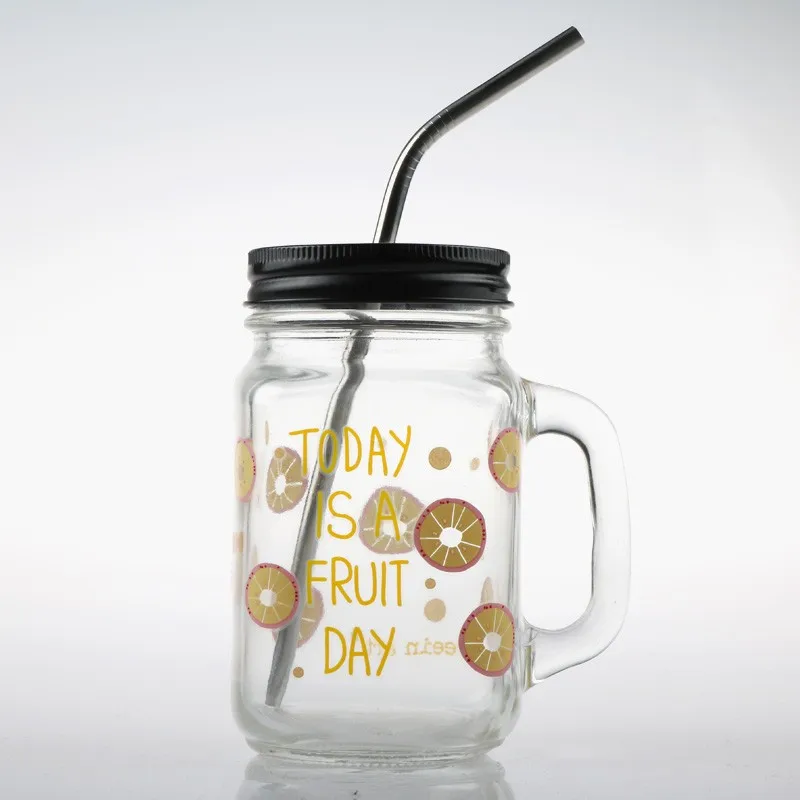 HOT SALE wholesale glass candy jar storage glass jar with metal lid mason jar for food