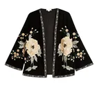 Velvet Kimono Velvet Embroidered Kimono