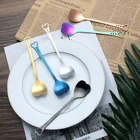 Heart Tea Stainless Steel Coffee Heart Spoon Mini Dessert Yogurt Coffee Tea Spoon In Heart Shape