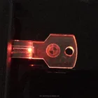 Usb Drive Usb Drive Customize Logo Key Shape Crystal Transparent LED Light USB 2.0 Flash Memory Stick Thumb Drive