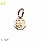 Charm Silver Name Pendant New Design Baby Bracelet Metal Charm Silver 3d Logo Pendant For Bra