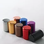 Alloy Tin Metal Aluminum Tin Box Wholesale Titanium Aluminum Alloy Tin Mini Canister Tea Packaging Metal Canister Box