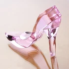 Wedding Elegant Crystal Princess High-heel Shoes Crafts As Gift For Wedding