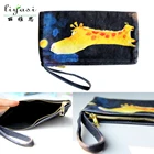 Clutch Bag 100% Cotton Fabric Women Evening Handmade Purse Custom Frame