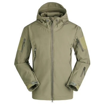ESDY Men Warm Military Tactical Sport Fleece Hoodie Combat Jacket