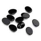Oval AAA Grade Black Agate Oval Gemstone Black Onyx Cabochon