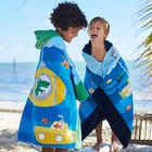 Kids Kid Beach Hot Sell Microfiber Suede Cotton Poncho Kids Wholesale Kid Hooded Poncho Beach Towel
