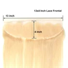 Hair Wave Wholesale Price Blonde 613 Cuticle Virgin Hair Straight Wave Ear To Ear 13x4 Lace Frontal Closure