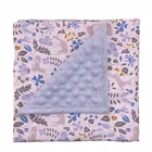 Baby Blanket Manta Para Bebe High Quality 100% Polyester Organic Dot Super Soft Minky Baby Blanket
