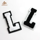 Iron Custom Towel Patch Letter Chenille Patch Embroidery Patches With Iron On