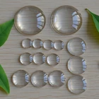 Glass Cabochon Flat Round Picture Glass Clear Cabochons