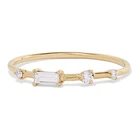 Gemstone Rings Rings S925 Silver Gemstone Gold Jewelry Design Engagement Baguette Rings