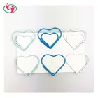 Heart Clip Shaped Paper Clips Promotional Gift Custom Colored Metal Double Heart Shaped Love Paper Clip