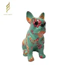 Dog Figurine Decor Hot Sale Outdoor Decoration Crafts Cute Bulldog Resin Dog Statue