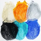 Bag Cotton Bag Natural Cotton Mesh Bag With Biodegradable Recyclable Packaging Machine Washable Durable Double-Stitched