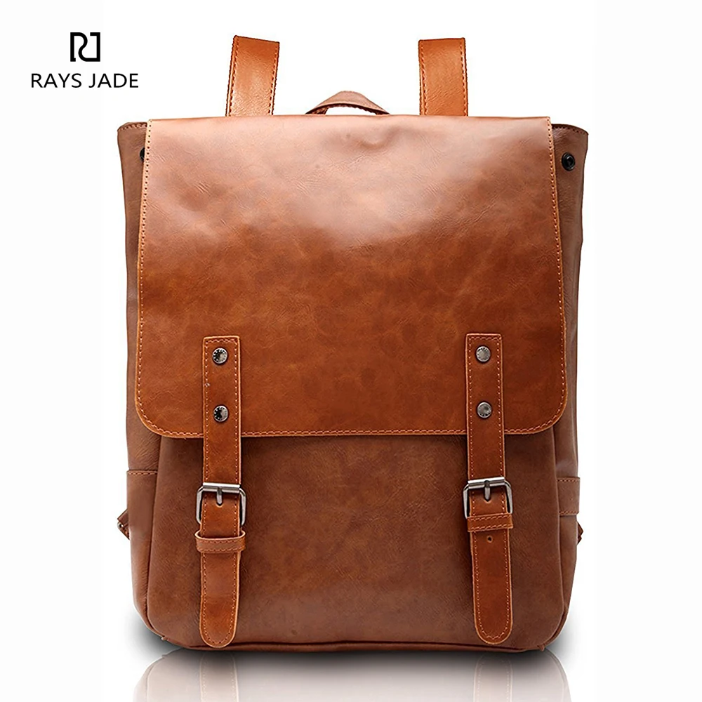 designer leather laptop backpack