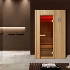 Sauna Room Steam Sauna Sauna Room BS-81601 Far Infrared Luxurious Hemlock Heating Boards Sauna Dry Steam Room