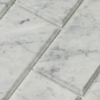 White Tile Whitetile White Marble Mosaic Tile Bevelled Design 3d Mosaic Popular White Marble Bianco Carrara 3"x6" Bevelled Brick Mosaic Tile