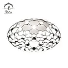 Modern Chess Black Led Chandelier Modern Hanging Chess Mesh Acrylic Black White LED Single Head Chandelier