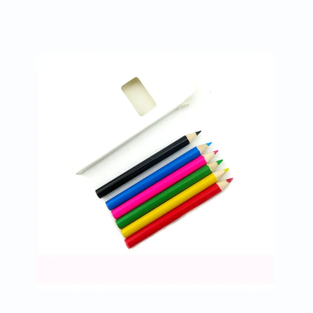 6 colour pencil color pencil set in paper box