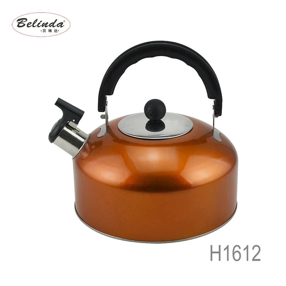 Colorful Printing Cheap Metal Stainless Steel Water Tea Boiling Kettle Whistling H1612-5