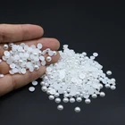 Pearls High Quality Flat Round Colorful Abs Half Bulk Loose Faux Pearls For Diy Z14
