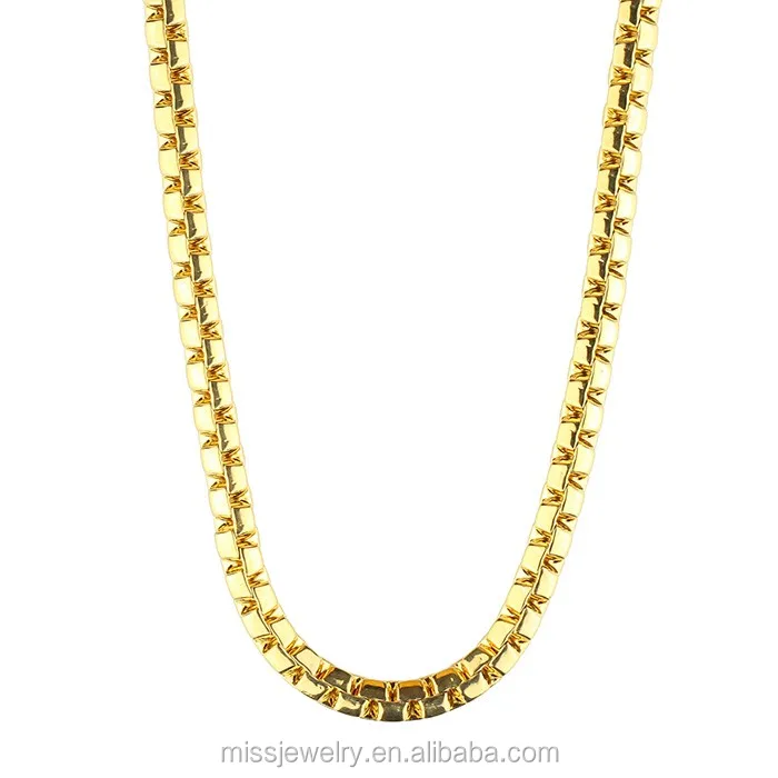 Pria Berlapis Emas Kalung Sterling 