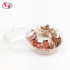 Paper Clip Set Plastic Donut Box Packed Paper Clip Push Pin Binder Clip Stationery Set