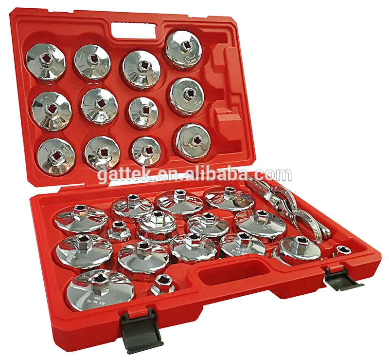 Tidyard 11 pcs Cup-type Oil Filter Removal Tool Set in a Carrying Case 