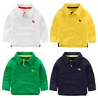 Bulk Wholesale Kids Clothing Child Wear Long Sleeve Polo Tops For Boys