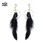 Handmade Earrings Earrings Earring Supplier Women Trend Design Handmade Jewelry Feather Earrings