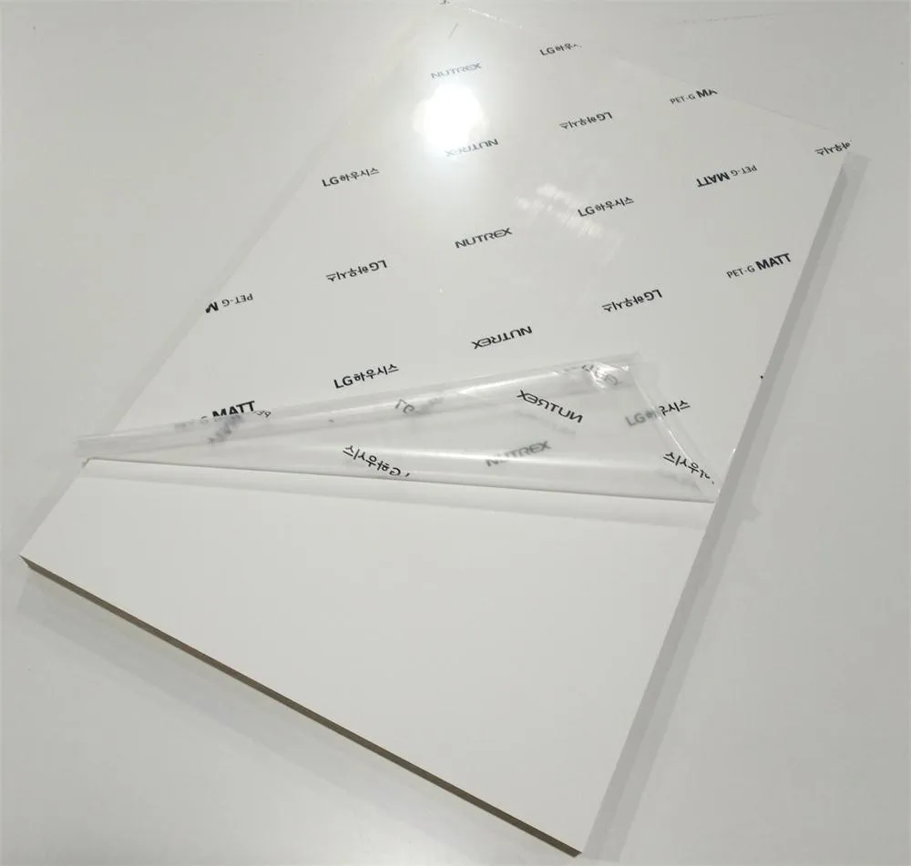 wholesale lg hausys pet mdf board 1220*2800*18mm supper matt