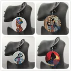 Women Earrings Earrings Wooden African Earrings Wholesale Wooden African Women Earrings