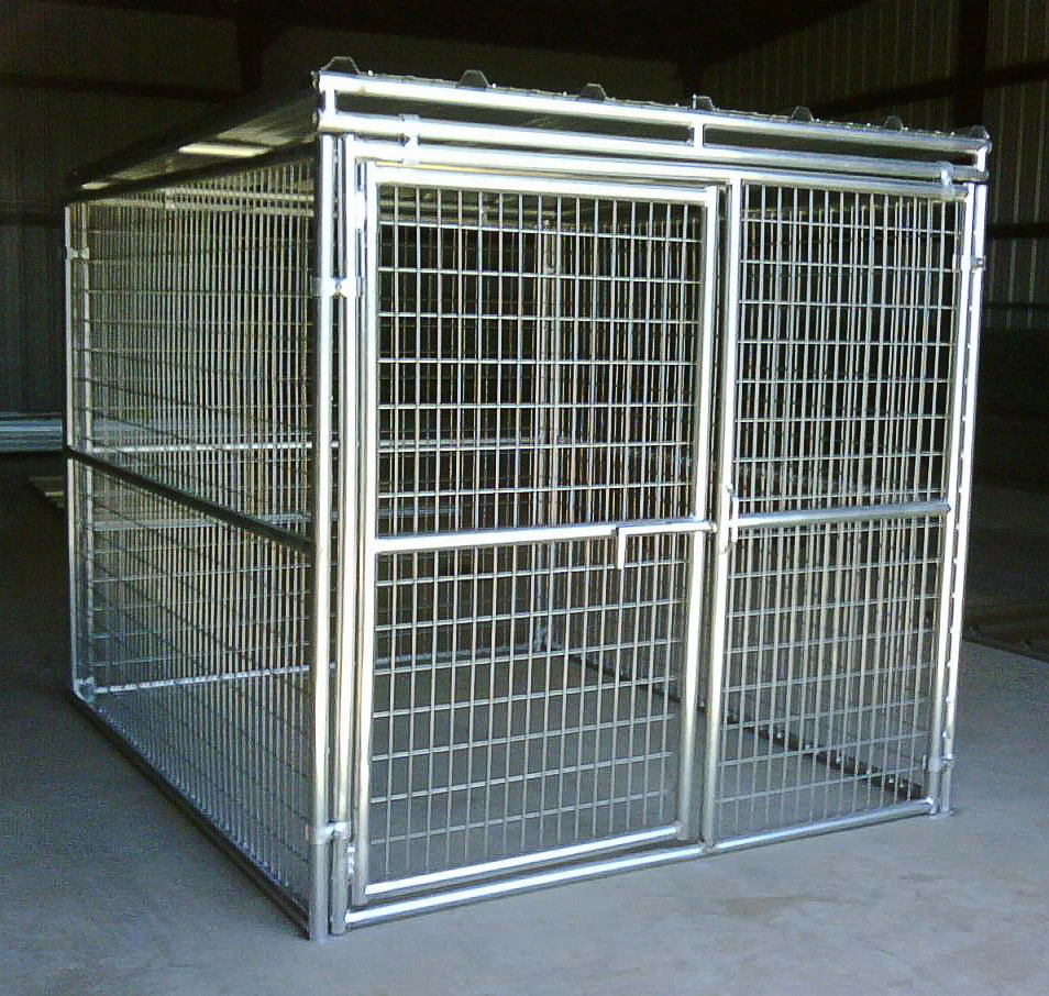 welded steel dog kennel