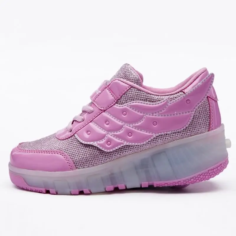 rubber shoes with rollers