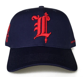 Wholesale Hot Sell New York 100% Cotton 3d Embroidery Navy Blue Sports Gorras Snapback Hats Custom Mens 6 Panel Baseball Caps