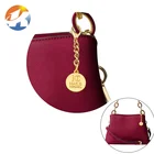 Engraved Plate Handbag Hardware Circle With Ring Hanging Metal Name Tag Gold Engraved Logo Metal Plate Label For Bags