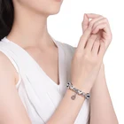 Amazon Best Selling Bracelet Qings 925 Sterling Silver Plated Cherry Blossom Bracelets