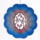 Butterfly Low Price Stainless Steel Wind Spinner- 3D Laser Cut Butterfly Wind Spinner