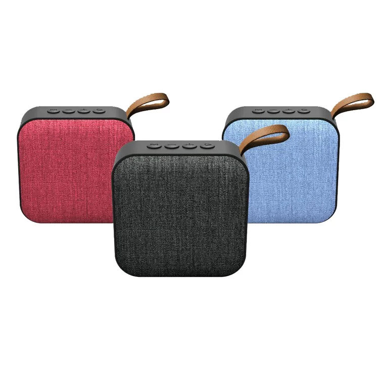 portable wireless cube fabric bt mini speaker